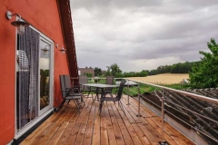 Sitzplatz auf der Dachterrasse  - Foto: A. Declair